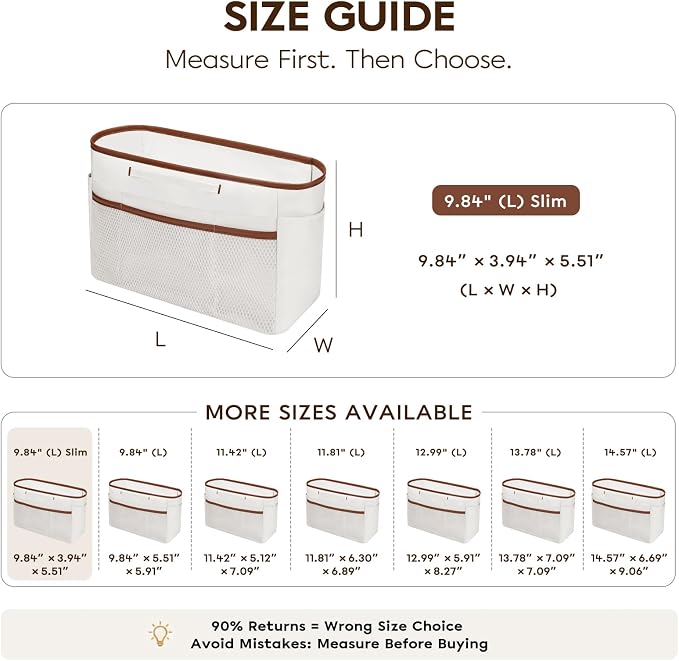 GIVLEFLY Purse Organizer Insert for Tote Bag, 9.84 Inch Satin Bag Organizer, Multi Pocket Handbag Organizer for Everyday Totes - Image 4