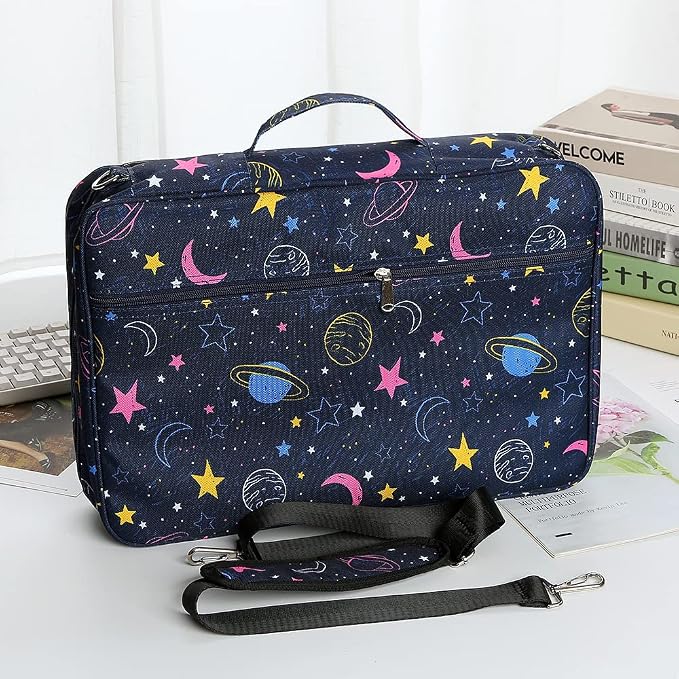 Lbxgap Portable Colored Pencil Case 480 Slots Pencil Case or 320 Gel Pen Case Large Capacity Pencil Organizer with Handle Strap Handy Colored Pencil Box for Artist | Large MultiLayer Watercolor Pen Bag w/Zipper Front Pocket for 480 Colored Pencils/320 ... - Image 3