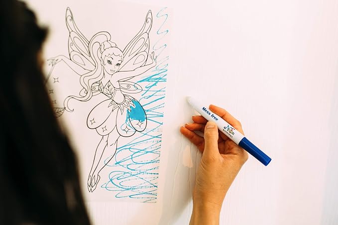 NuFun Activities Mess Free Paper for Kids 100 Blank Pages 8.5x11 | Mess-Free Coloring Formula, No Mess on Skin/Clothes, Gift for Kids - Image 2