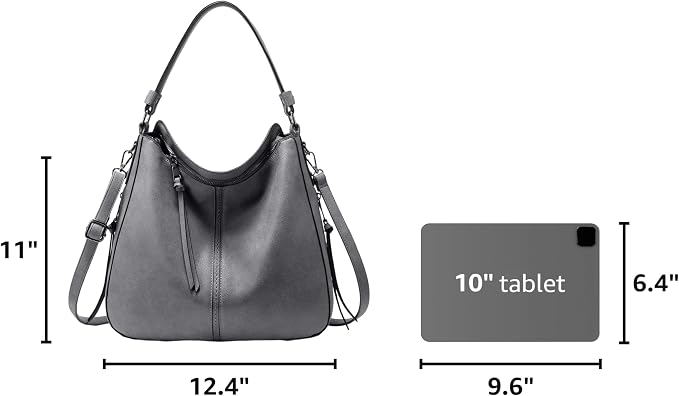 Hobo Crossbody Bag for Women, Designer Shoulder Purse Handbags - Image 3