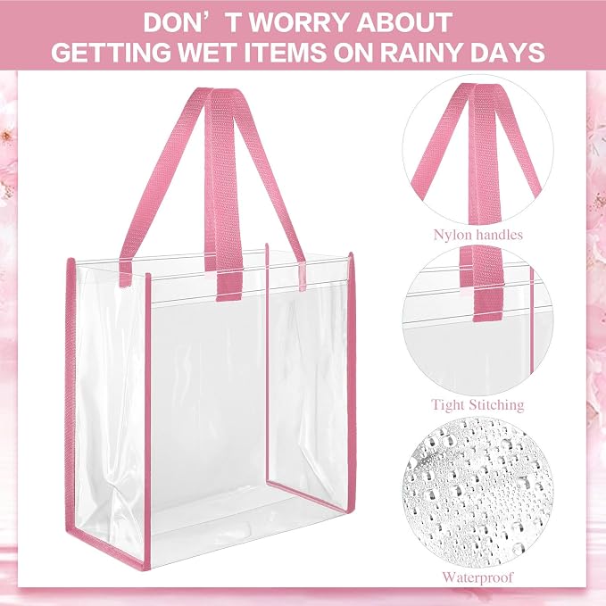 Eccliy Clear Tote Bag Stadium Approved with Handles - Image 4