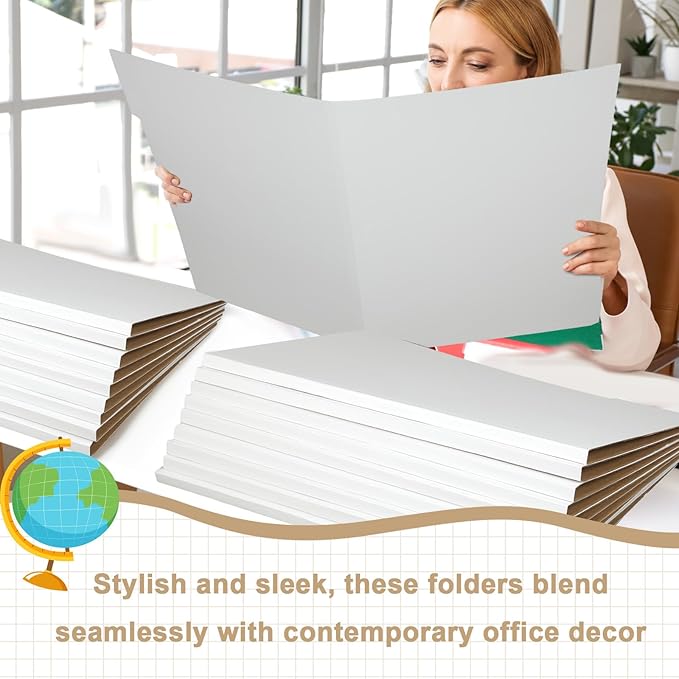 10 Pack Art Portfolio Folders Stores Flat Files Large Corrugated File Folder for Vertical Flat Storage for Artwork Blueprints Plans Drawings Construction Poster(18" X 24") - Image 4