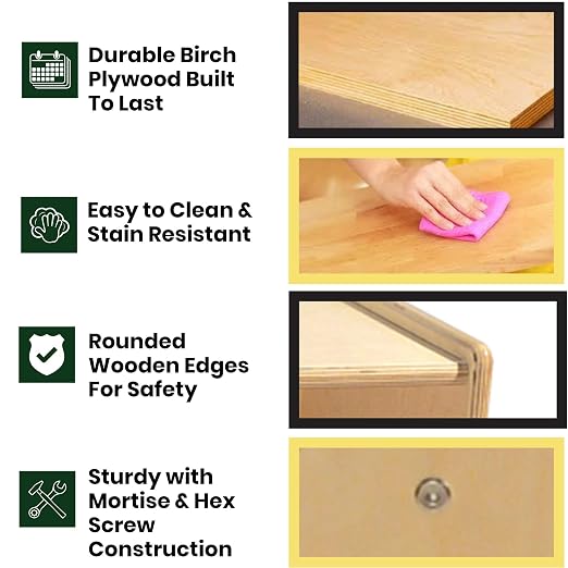 Contender 25 Cubby Birch Plywood Tray Storage Cabinet, Office and Homeschool Organizer for Toys, Books, Art and Craft Supplies, Greengaurd Gold Certified - Image 5