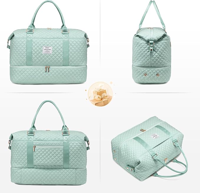 LOVEVOOK Travel Duffle Bag,Weekender Bags for Women with Shoe Compartment，Carry on Overnight Bag with Toiletry Bag,Gym Duffel Bag with Wet Pocket, Hospital Bags for Labor and Delivery - Image 9