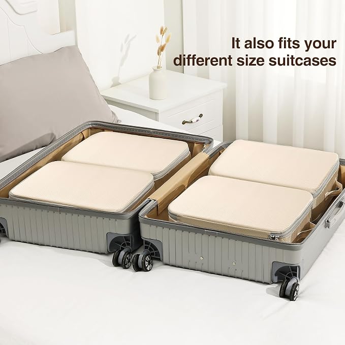DIMJ Clothes Storage Bag 8 Pack, 19L Compression Storage Bags for Sweater, Closet, Sheet Storage Organizer with Window Handle, Compression Packing Cubes Space Saver Storage Bags with Zipper - Image 7