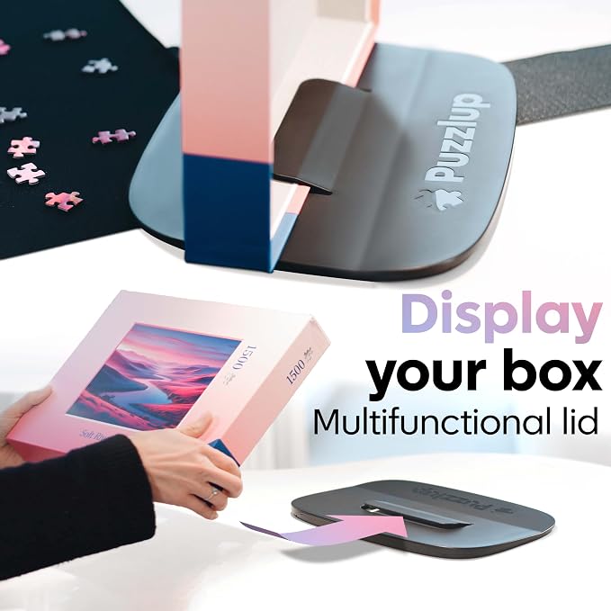 Puzzle Sorting Trays - Set of 6 - Up to 1500 Pieces - Unique Stackable Jigsaw Trays with Box Display Design - Premium Jigsaw Accessory - Image 2
