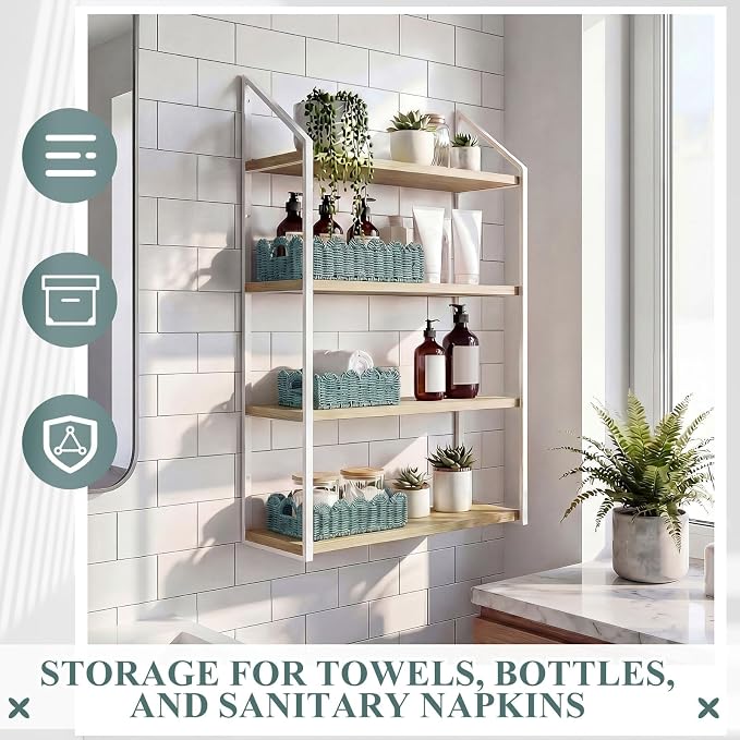 Boao 3 Pcs Boho Storage Wicker Baskets Handmade Woven Decorative Paper Rope Baskets for Organizing with Handle Countertop Toilet Paper Storage Container for Toilet Tank Top (Smoggy,Fan-shaped) - Image 7