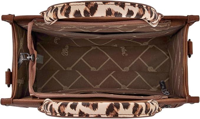 Montana West × Wrangler Tote Bag for Women Western Cow Print Purse Designer Top Handle Handbags - Image 6