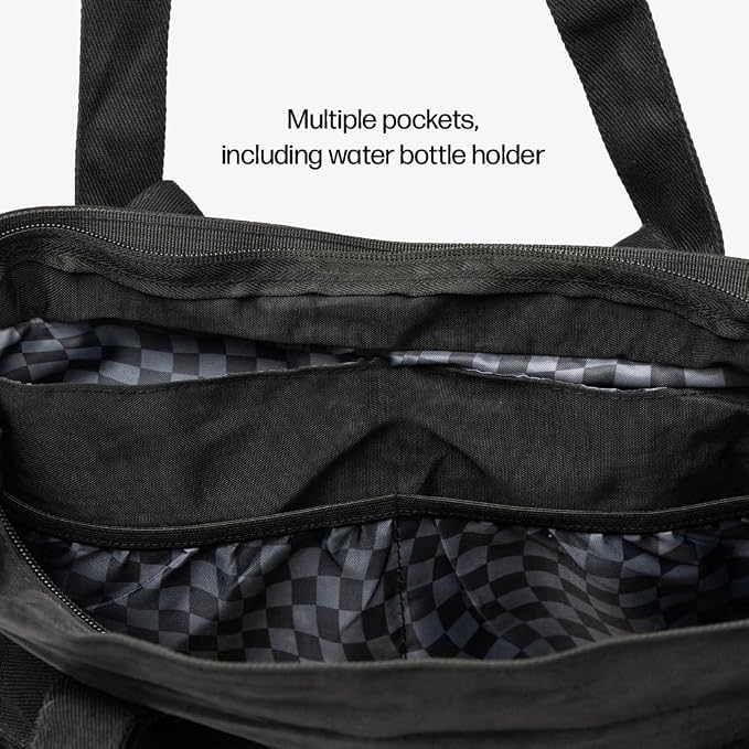 Thread Wallets Utility Tote – Large Travel Tote with Multi-Pocket Design, Laptop Compartment & Work Bag for Women (Black) - Image 5
