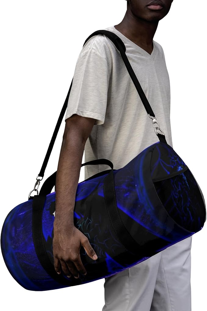 Anime Gym Bag for Women Men - Large Capacity Waterproof Workout Fitness Travel Sports Bags Fashion Street Camping Expandable Carry On Duffle Bag For Couple (SLVL) PTY - Image 3