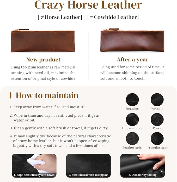 S-ZONE Vintage Genuine Leather Shoulder Bag Work Totes for Women Large | Top Grain Leather, Purse Handbag, Fits Laptop Documents, Luggage Sleeve, Multi Pockets, Work Travel Everyday - Image 8