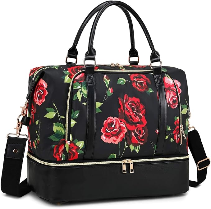 CAMTOP Women Ladies Travel Weekender Bag Overnight Duffel Carry-on Tote Bag fit 15.6 Inch Laptop Computer - Image 9
