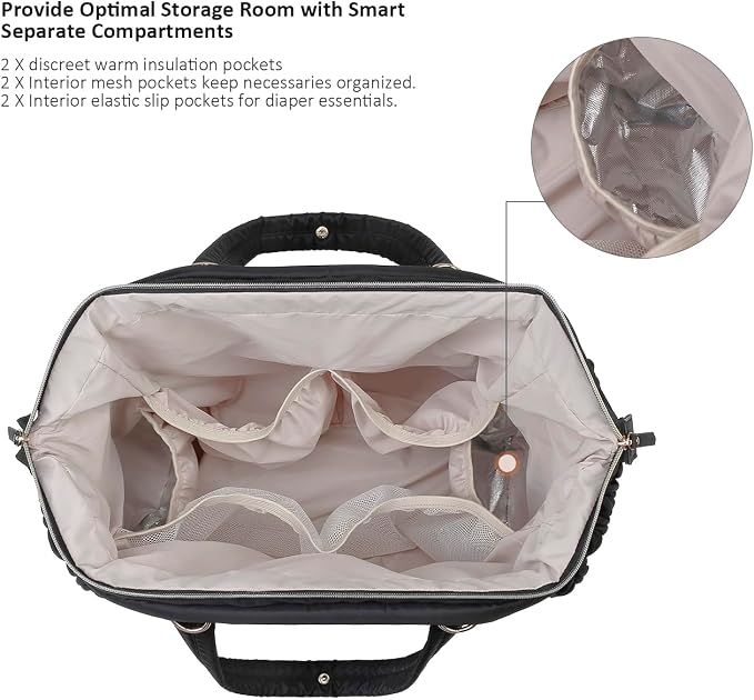 Baby Diaper Bag Backpack - Large Size Multifunction Travel Back Pack for Mom - Image 6