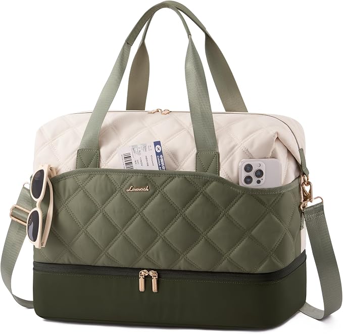 LOVEVOOK Weekender Bags for Women with Shoe Compartment, Lightweight Travel Duffle Bag with Wet Pocket, Hospital Overnight Bags for Women Labor Delivery, Personal Item Carry On Bag for Gym, Sport by LOVEVOOK