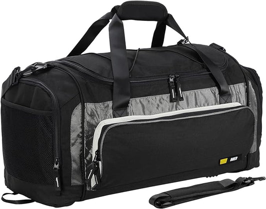 MIER Large Gym Bag for Men 60L Duffel Bag with Shoe Compartment | Lightweight & Durable Sports Duffles; Suited for Workout Fitness Travel Weekender; Water Resistant; Adjustable Shoulder Strap by MIER