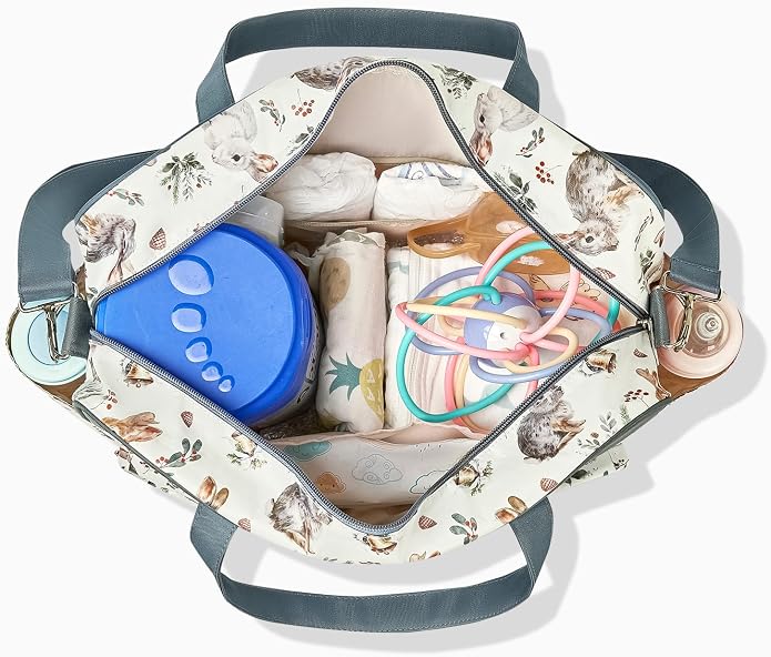 Kamay's Mummy Shoulder Bag Diaper Bag Chic Nappy Changing Bag Tote/Messenger Style Large with Changing Mat, Adjustable Straps - Image 3