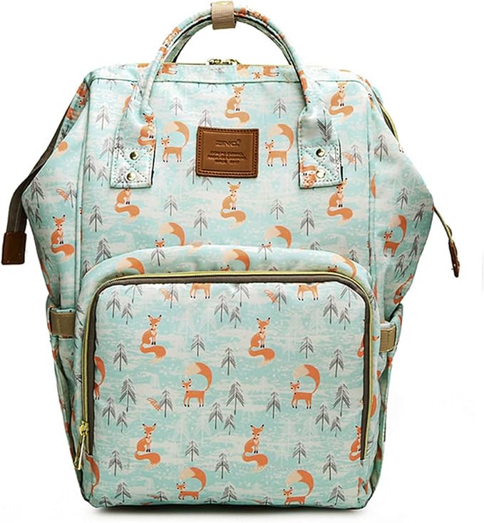 Large Capacity Baby Diaper Bag Backpack Waterproof Travel Nappy Diaper Bags Cute for Girls Boys (Fox) by Naxdawon