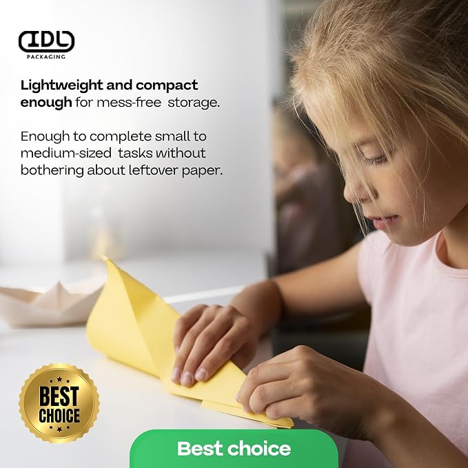 Assorted Colors Kraft Paper, Set of 10 Rolls 12" x 1200" (100 ft) - USA-Made Natural Multi-Color Construction Paper for Arts & Crafts, School & DIY Projects, Gift Wrapping by IDL Packaging - Image 7