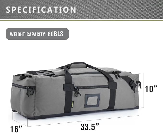 86l Large Duffel Bag For Travel, Gym & Sports - Water Repellent Polyester, Hidden Straps, Shoe Compartment - Perfect Luggage Duffle Bag Or Backpack For Men & Women - Image 6