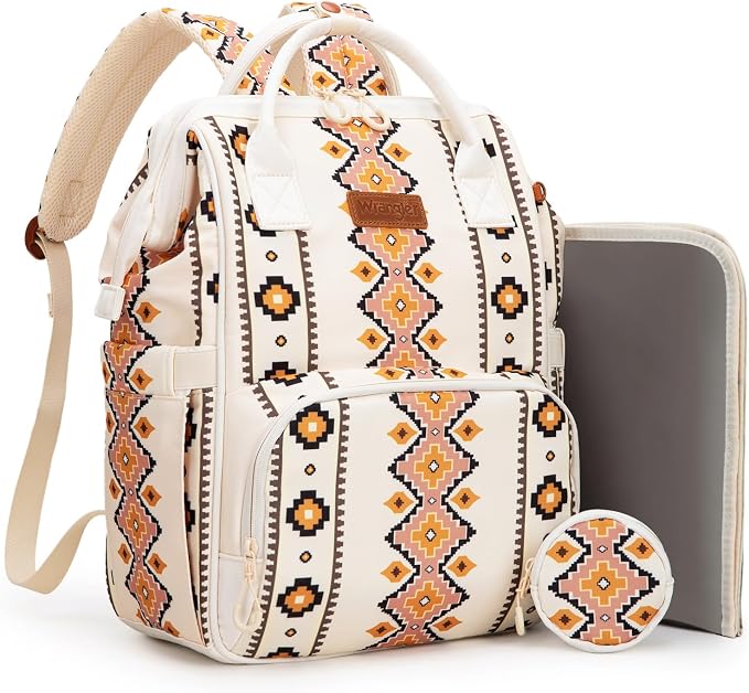 Montana West Wrangler Diaper Bag Backpack Aztec Callie Bag Travel Backpack Purses Western Multi-Function Baby Bags for Mom by THEOFFICIALMONTANAWEST