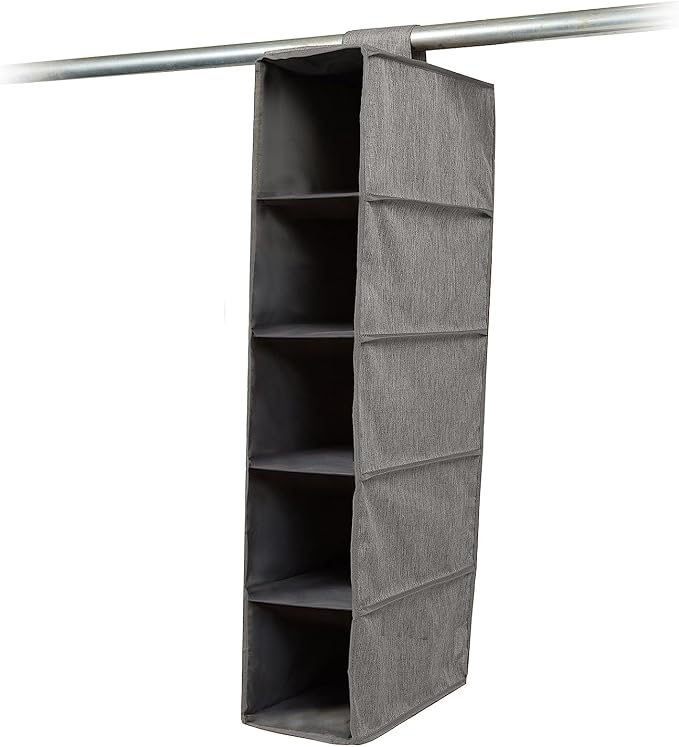 Covermates Hanging Shoe Organizer for Closet, 7" W x 13.5" D x 34" H | durable polyester construction, label window, 3-year warranty by Covermates