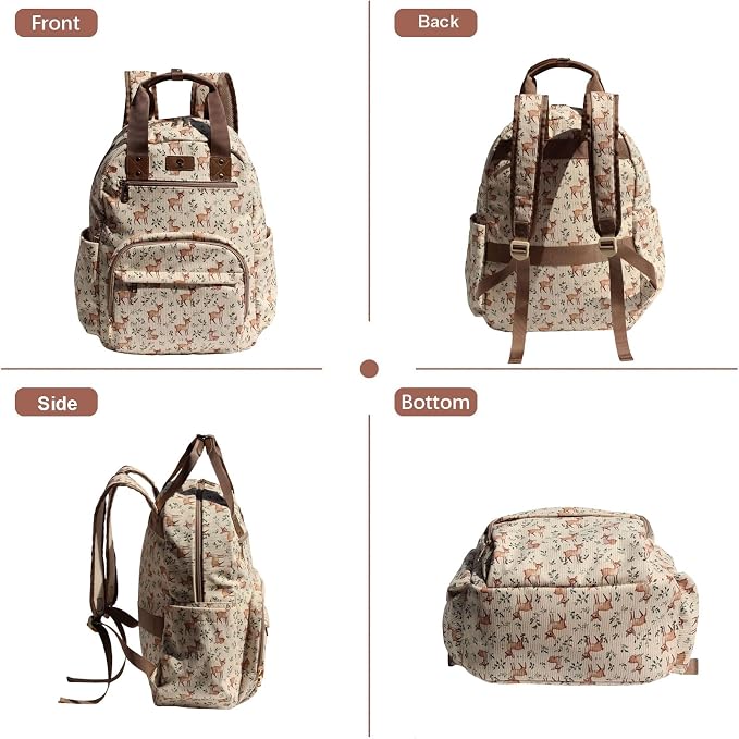 Diaper Bag Backpack Corduroy Multifunction Baby Fashion Travel Pack office Laptop Bag - Image 7