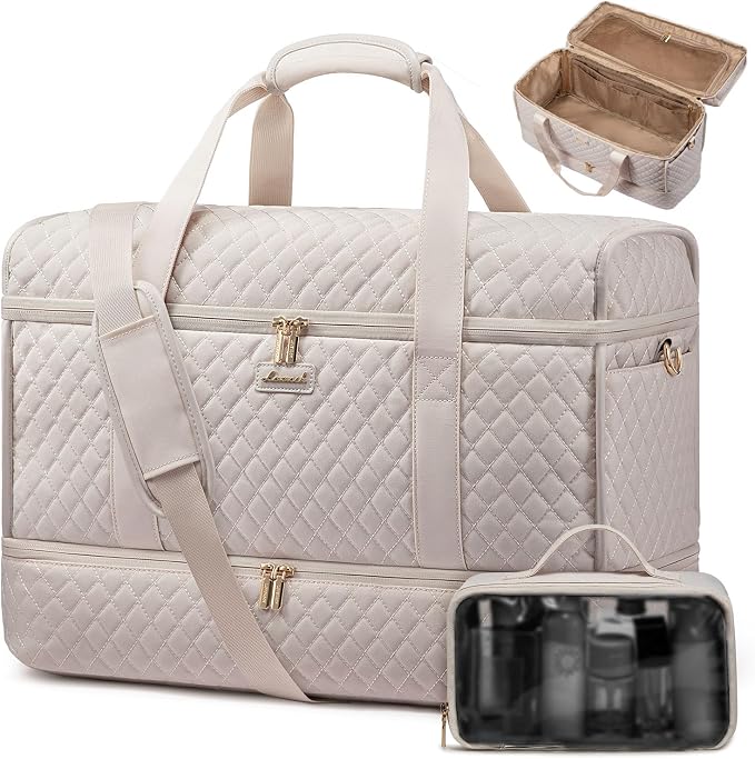 LOVEVOOK Large Travel Duffle Bag, Weekender Bags for Women With Shoe Compartment, Overnight Hospital Bag For Women Labor Delivery, Carry on Bag Personal Item Travel Bag, Yoga Gym Duffel Bag by LOVEVOOK