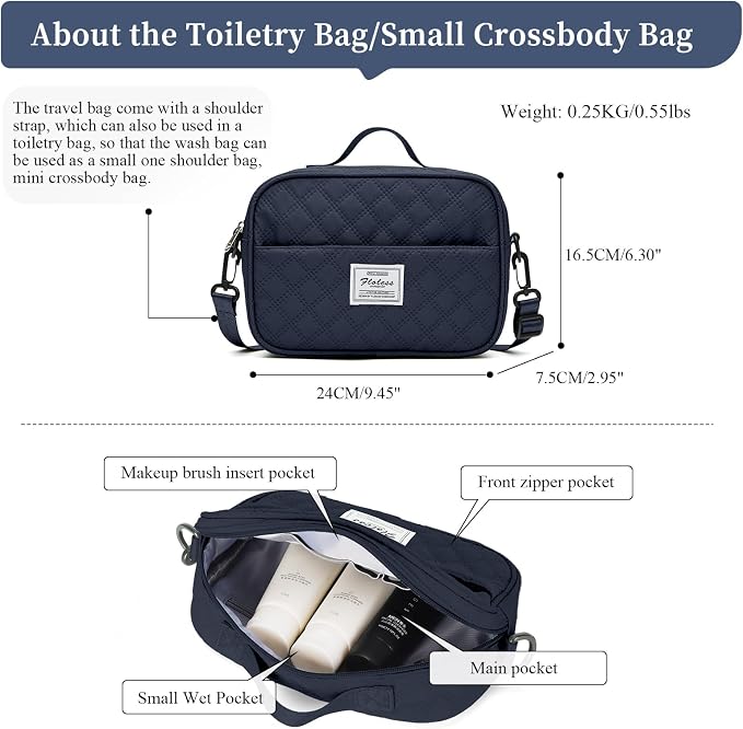 Weekender Bags for Women, Travel Duffel Bag with Shoes Compartment | Overnight Bag with Toiletry Bag, Carry on Personal Item Bag for Travel Business Trips Sport Hospital,Grid Travel Bag Set - Image 4