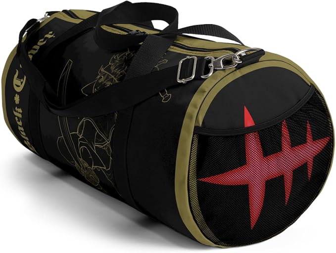 Anime Gym Bag for Women Men - Large Capacity Waterproof Workout Fitness Travel Sports Bags Fashion Street Camping Expandable Carry On Duffle Bag For Couple (Clover) PTY - Image 6