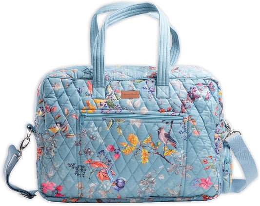 Maison d' Hermine Weekender Bags for Women Cotton Quilted Duffel Overnight Luggage Weekend Bag for Men Gym Gifts Travel | Overnight Luggage Weekend Bag for Men Gym Sports Gifts Duffle bag Business Travellers Trip Spring Summer by MaisondHermine