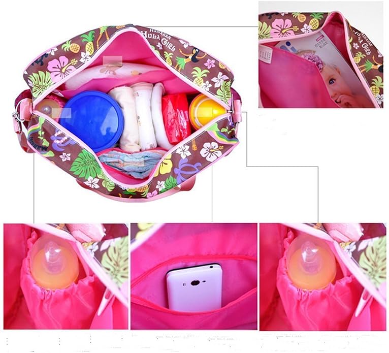 Kamay's Mummy Shoulder Bag Diaper Bag Chic Nappy Changing Bag Tote/Messenger Style Large with Changing Mat, Adjustable Straps - Image 7