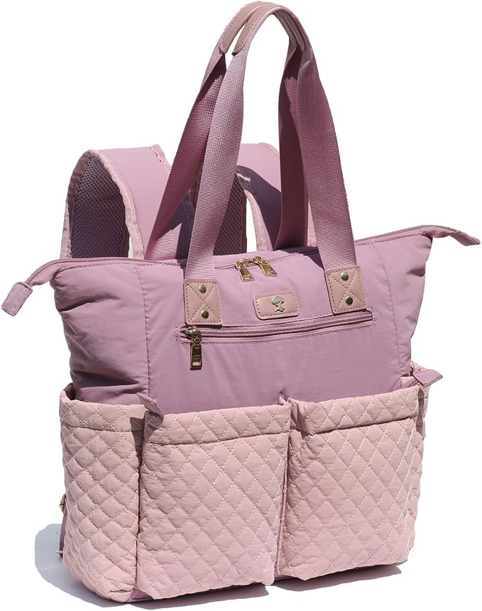 Diaper Tote Bag Totepack Backpack 2 in 1 for Women Multifunctional Large Capacity with Insulated Pockets Travel | Multifunctional by ESVAN