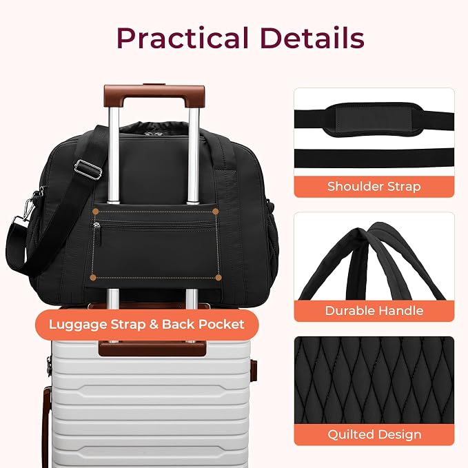 Telena Tote Diaper Bags, Travel Crossbody Large Capacity Hospital Bag for Women Labor Delivery with Pacifier Case - Image 6