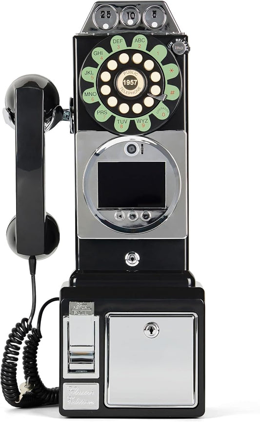 Video Guest Book, Audio Guest Book Wedding Phone, Record Preserve Your Special Occasions, for Wedding, Bridal Shower, Baby Shower, Birthday, Graduations, Anniversary (Black) by FiayaComVintageTelephone