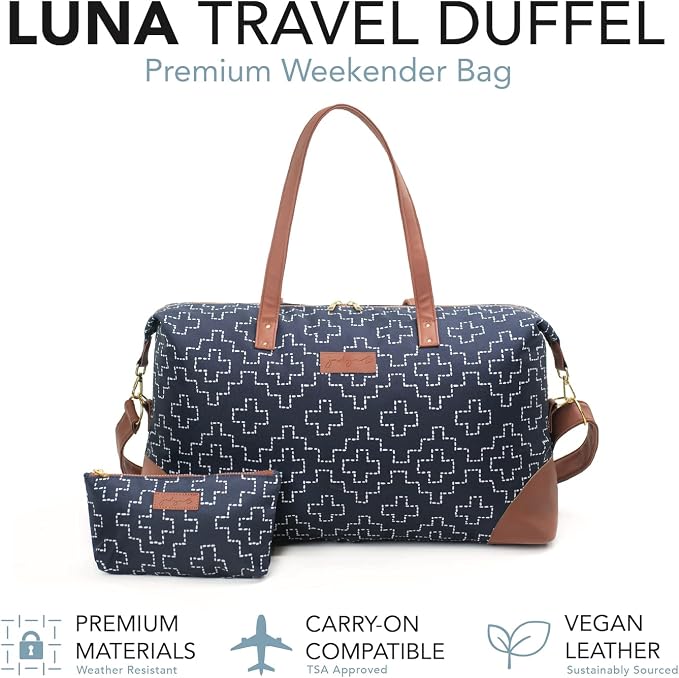 Luna Women's Weekender Bag and Travel Duffel, Large 37 Liter Capacity - Image 2