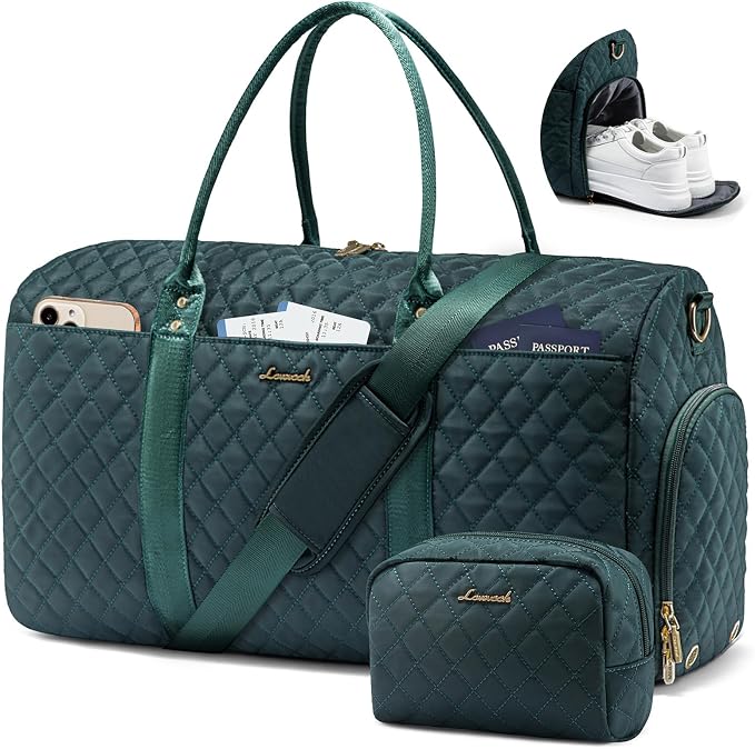 LOVEVOOK Travel Duffle Bag,Weekender Bags for Women Overnight Bag with Shoe Compartment, Carry on with Toiletry Bag,Duffel Bag with Wet Pocket,Hospital Bags for Labor and Delivery by LOVEVOOK