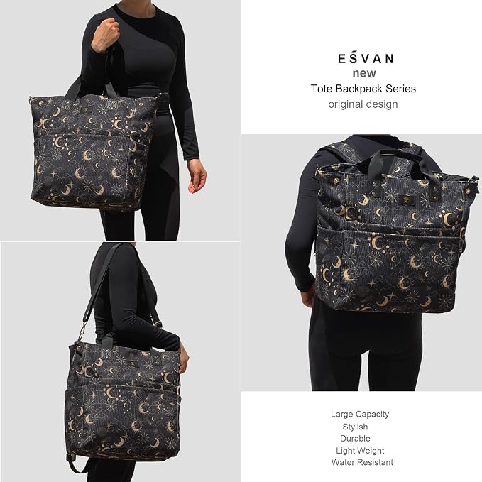 Diaper Tote Bag Totepack Backpack Crossbody Bag 3 in 1 for Women Laptop Backpack Multifunctional with Insulated Pockets - Image 6