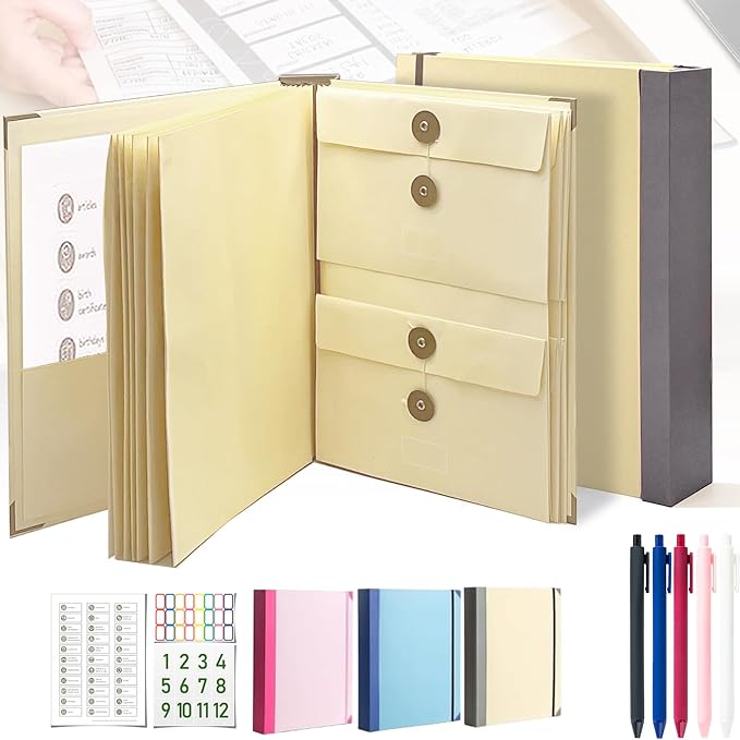 Family/Personal Important Papers Document Life Binder/Folder/Organizer Folio.in Case I Go Missing/Keepsake Certificate/Birth Document Binder Organizer,Fatalities and Folios (Yellow（2in Thick）) by Unknown