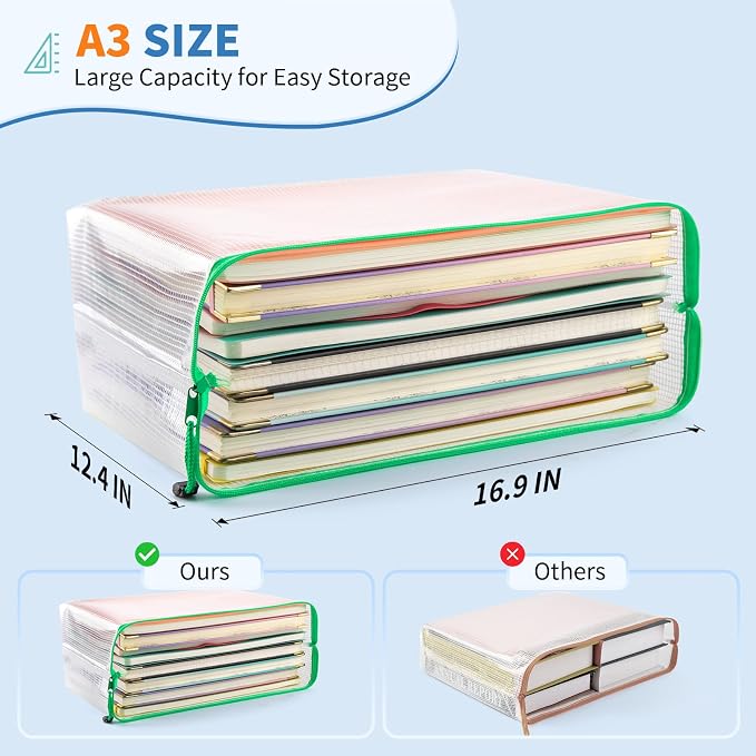 Umriox Zipper Pouch Bundle (32PCS 16.9x12.4 in & 32PCS 13.0x9.0 in) - Image 3