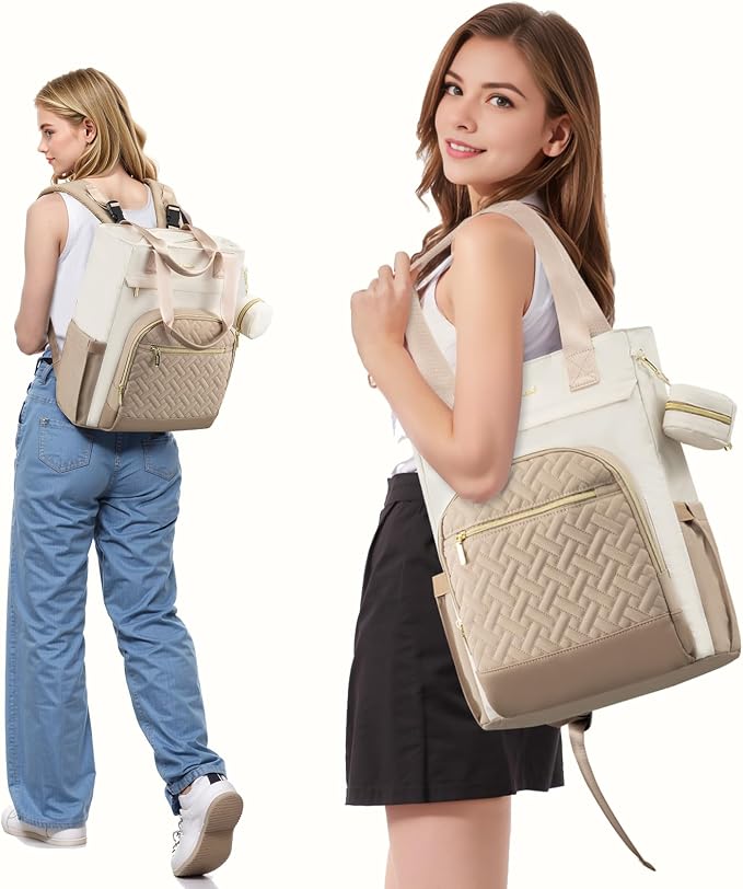 LOVEVOOK Diaper Bag Backpack, Large Capacity Portable Baby Bag with Foldable Diaper Changing Pad, Waterproof Baby Diaper Bags Gift for Mon Dad, Dark Coffee - Image 8