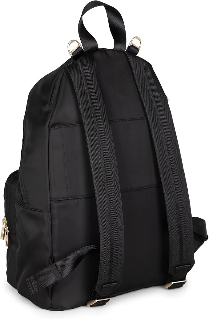 JuJuBe Diaper Bag Backpack with Changing Pad, 11-Pocket Large Capacity Organizer, 2 Interior Insulated Bottle Pockets, Wipe Pocket, Stroller Straps, Trolley Sleeve, Machine Washable (Black) - Image 2