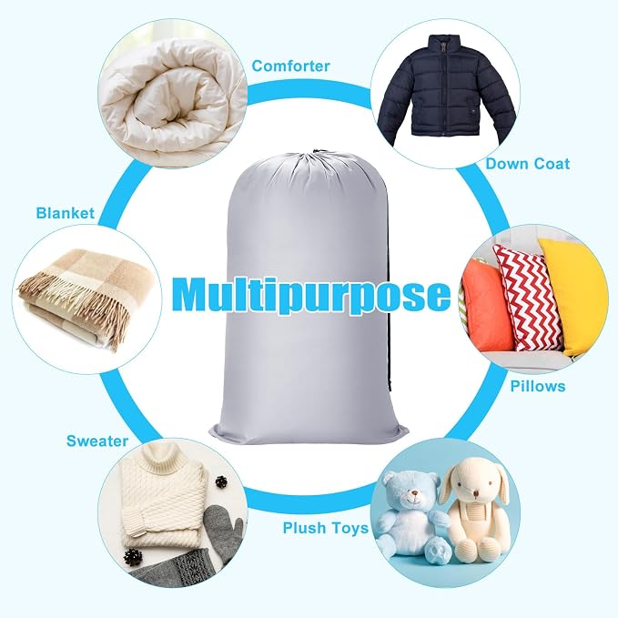 Sanwuta 40 Pcs Large Laundry Bags Bulk,Black, Gray, Sky Blue, Pink | 38" x 24" Travel Laundry Bags for Clothe, Washable Heavy Duty Bag, Camping College Apartment - Image 5