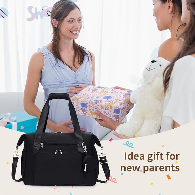 CEI-CEI Neoprene Diaper Bag Tote Large Maternity Hospital Bag Waterproof Travel Baby Tote briefcases for documents - Image 2
