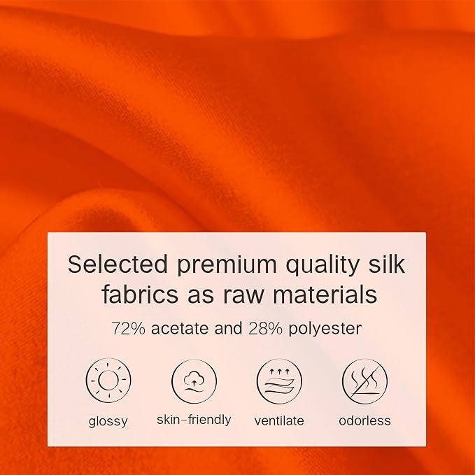 Fits for Brikin Bag Insert Organizer For Hermes(30 S,Orange) | Premium Silk Material,Smooth Touch,Lightweight,zipper,protect from scratches & stains,multiple pockets,keychain,waterproof - Image 3