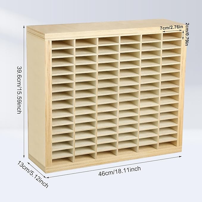 DoubleFill Wooden Marker Organizer for 360 Marker Storage Art Pens Storage Rack Watercolor Brushes Pens Color Pencils Organizer Holder for Desk - Image 2