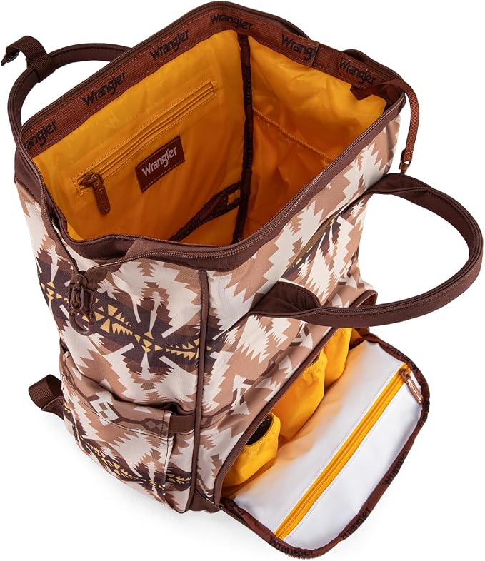 Wrangler Callie Diaper Bag Backpack with Stroller Straps Multifunction Baby Travel Bag WG2210-9110TN - Image 5