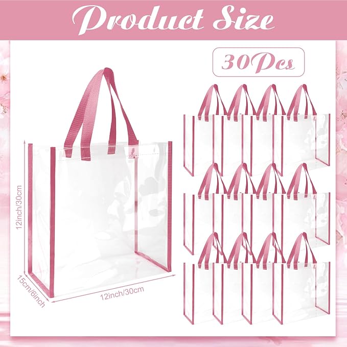 Eccliy Clear Tote Bag Stadium Approved with Handles - Image 3