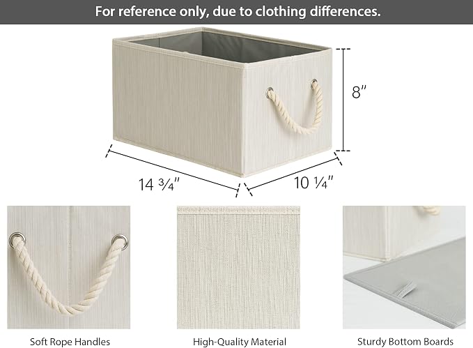 StorageWorks Two 3-Shelf Separable Closet Hanging Shelves with 3-Pack Storage Bins - Image 5