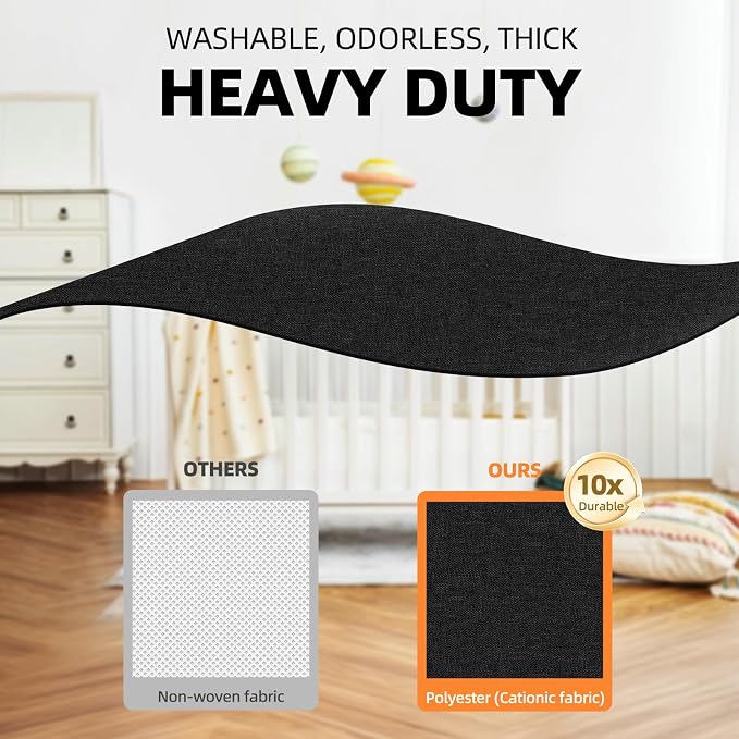 6 Pack Sock Underwear Drawer Organizer Dividers - Dresser Organizer for Baby Clothes - Closet Organizers and Storage for Bedroom Essentials for Dorm Room/New Home/Apartment (Black) - Image 4