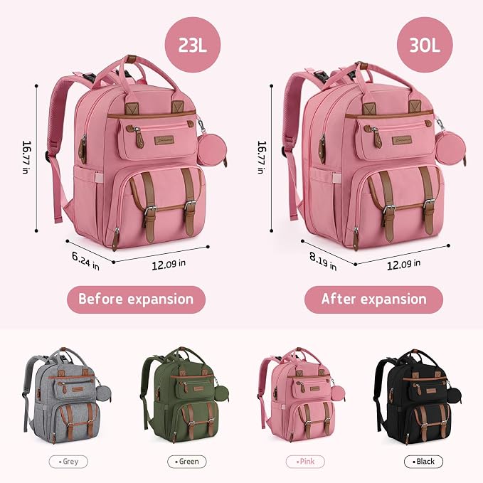 Maelstrom Diaper Backpack, 30L Pink - Image 5